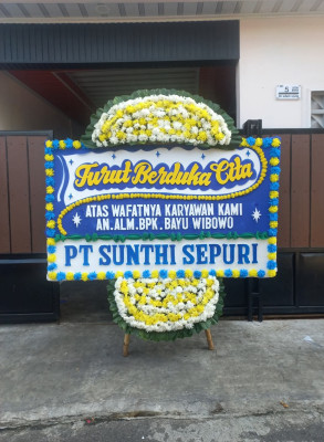 Papan Bunga Duka di Peta